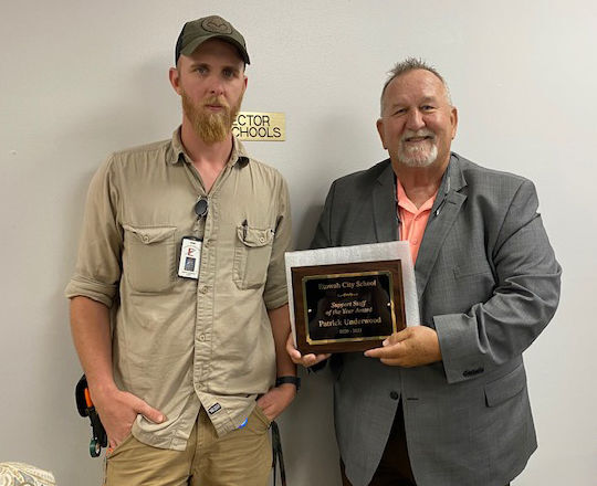 Underwood named support person of the year